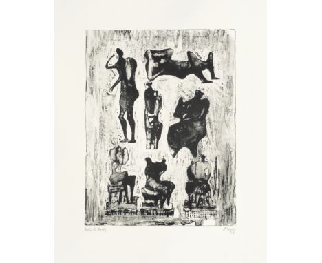 Henry Moore O.M., C.H. (British, 1898-1986)Seven Sculptural Ideas (Cramer 296) Lithograph printed in colours, 1973, on Arches