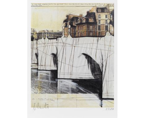 Christo &amp; Jeanne-Claude (AMERICAN, 1935-2020; 1935-2009)The Pont Neuf Wrapped Offset lithograph printed in colours, 2020,