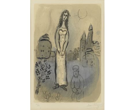 Marc Chagall (Russian/French, 1887-1985)Esther, from 'Drawings from the Bible' (M. 252) Lithograph printed in colours, 1960, 