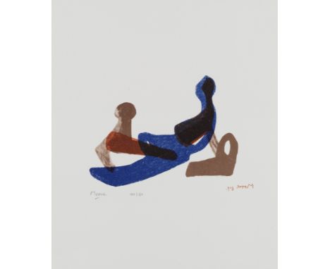 Henry Moore O.M., C.H. (British, 1898-1986)Mother and Child, from 'Shelter Sketchbook' (Cramer 83) Lithograph printed in colo