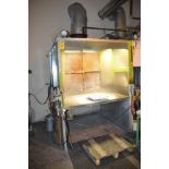 Spray Booth with Exhaust, 86"H x 64"L x 60"W