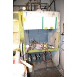 Spray Booth with Exhaust, 86"H x 52"L x 60"W