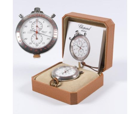  Stoppuhr-Chronograph RattrapanteCHOPARD. Referenz-Nr. 508181. Edelstahl. ø 66 mm. 234 Gramm. Limitiert, nummeriert: 24/250. 