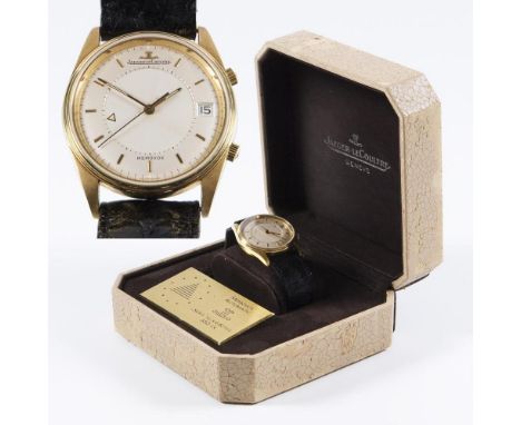  Armbanduhr: Memovox Jubilée in GoldJAEGER-LECOULTRE. Referenz-Nr. 141.016.1, Gehäuse-Nr. 3.141.016.1. 750er Gelbgold (18 ct)