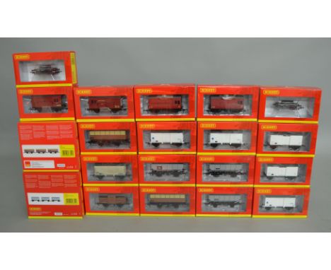 OO Gauge. 24 boxed Hornby Wagons of various types including ex LMS Coke Hopper Wagons, 'Blue Spot' and 'Insul' Fish Vans, WR 