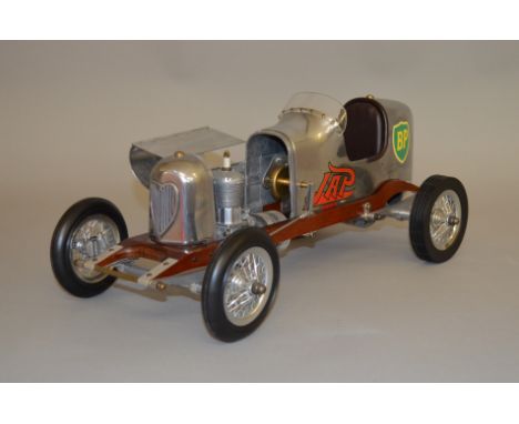 A 1:8 scale model of a Bantam Midget Racer by Authentic Models, approximately 48cm long. This very detailed model has a polis