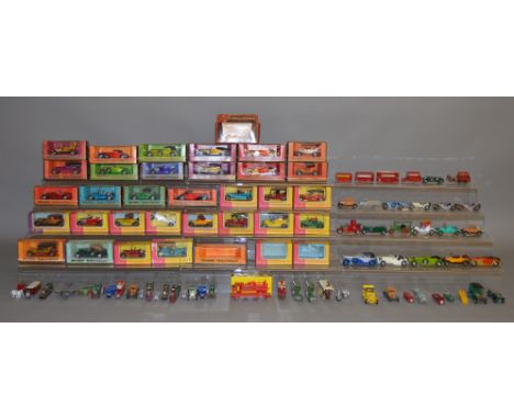 31 boxed 'Matchbox&nbsp; 'Models of Yesteryear' and four additional&nbsp; empty boxes together with a Budgie Toys 224 Railway