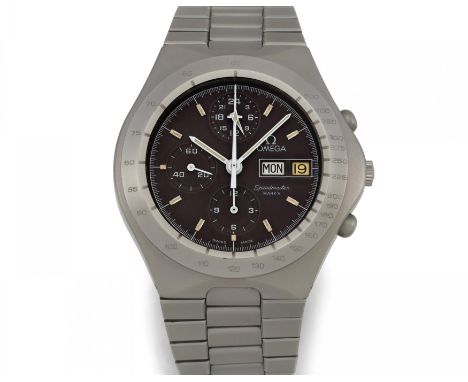 OMEGASpeedmaster Mark V. Art der Uhr: Chronograph. Herkunft: Schweiz, Biel. Datierung: 2006. Werk: Automatik, Cal. 1045. Gehä