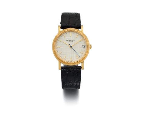 PATEK PHILIPPECalatrava. Art der Uhr: Armbanduhr. Herkunft: Schweiz, Genf. Werk: Automatik, Cal. 310SC. Gehäuse/Armband: 750/