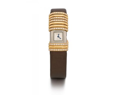 CARTIERDeclaration. Art der Uhr: Schmuckuhr. Herkunft: Schweiz, La-Chaux-de-Fonds. Werk: Quarz. Gehäuse/Armband: Titan und 75