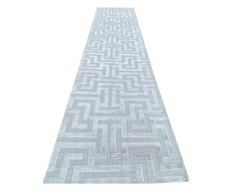 CONTEMPORARY ART DECO DESIGN SILK RUNNER, 350cm x 80cm. 