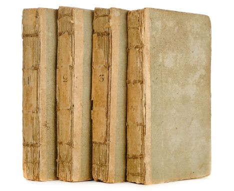 [Bage, Robert]. Man As He Is. A Novel. In Four Volumes, 1st edition, printed for William Lane, at the Minerva Press, Leadenha