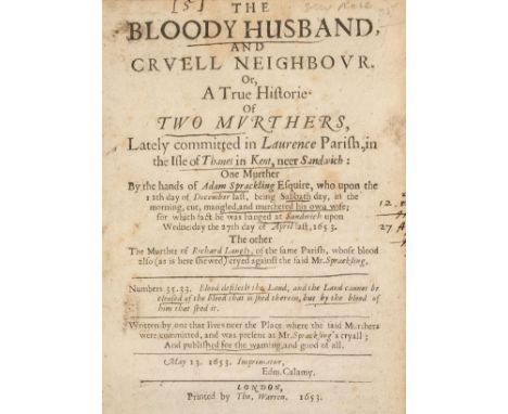 Account of a Murder. The Unhappy Marksman. Or, A Perfect and Impartial Discovery of that late Barbarous and Unparallel'd Murt