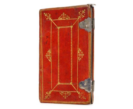 Binding. Blank notebook, early 18th century, 44 blank leaves of wove paper, watermarked 'R. Munn &amp; Co 1824', Dutch floral