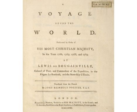 Bougainville (Louis de). A Voyage round the World. Performed by Order of His Most Christian Majesty in the Years 1766, 1767, 