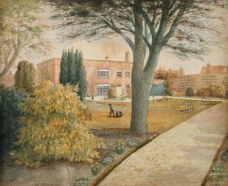 Domestic Architecture. Harmondsworth Hall, Harmondsworth Village, near West Drayton, circa 1840s, watercolour on paper, depic