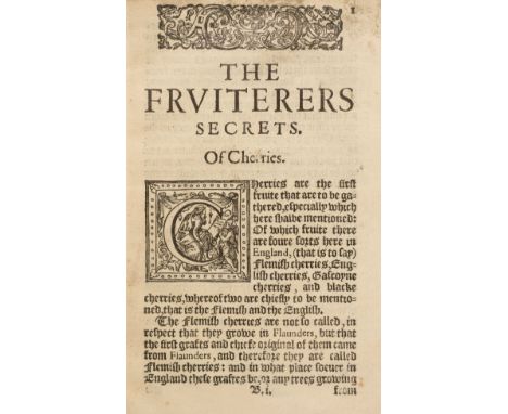 'N. F.' The Husbandmans fruitfull Orchard Shewing Divers rare new secrets for the true Ordering of all sortes of fruite in th