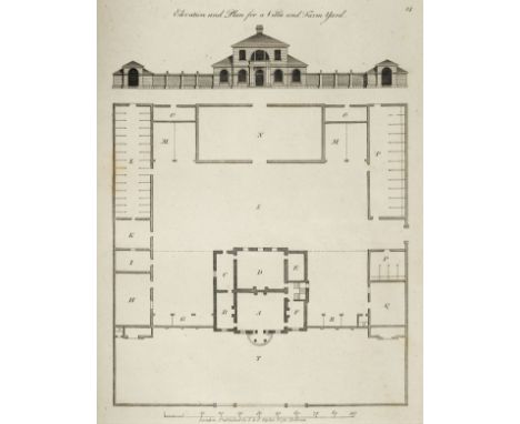 Miller (John). The Country Gentleman's Architect, in a Great Variety of New Designs; for cottages, farm-houses, country-house