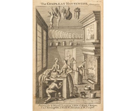 Smith (Eliza). The Compleat Housewife: or, Accomplish'd Gentlewoman's Companion, 14th edition, 1750, e ngraved frontispiece, 