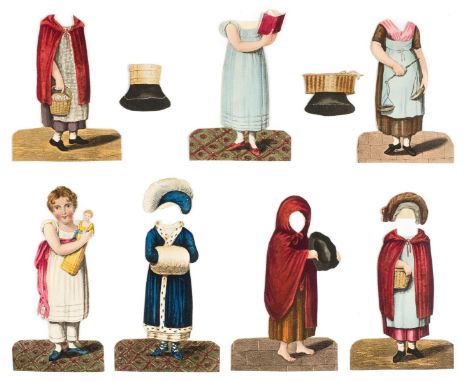 Fuller (S. and J., publisher). The History of Little Fanny, 4th edition, 1810, 7 cut-out hand-coloured figures in aquatint lo