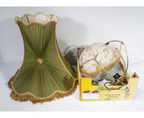 A lampshade and a light fitting