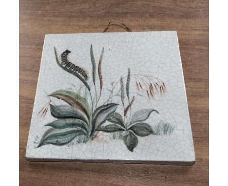 A painted tile
