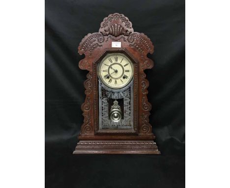 AMERICAN ANSONIA CLOCK CO. GINGERBREAD MANTEL CLOCK