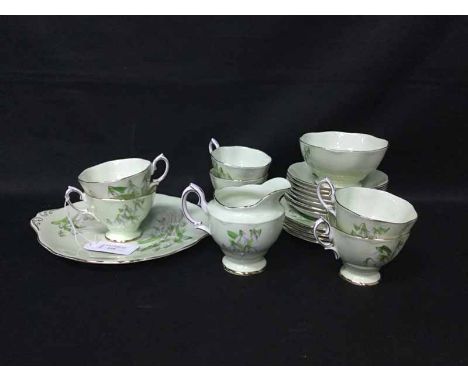 ROYAL ALBERT SNOWDROP PATTERN TEA SERVICE