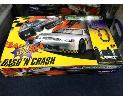 SCALEXTRIC BASH'N'CRASH along with a mixed collection of toys and model vehicles