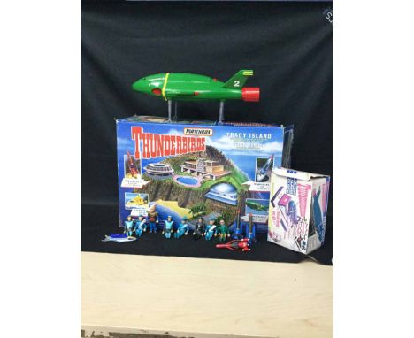 MATCHBOX THUNDERBIRDS TRACY ISLANDtogether with a Matchbox Thunderbirds 2 electric playset and a Thunderbirds talking alarm c