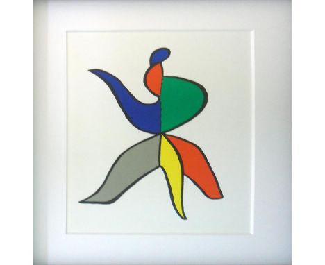 ALEXANDER CALDER, 'Sabot et bonnet phrygien', 1963, lithograph in colours, Derrier le Miroir nº 141, 38cm x 27cm, framed and 