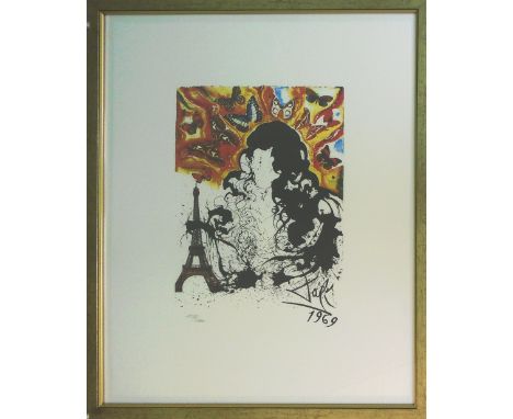 SALVADOR DALI, 'SNCF Paris', lithograph on BFK Rives paper, with artist's blindstamp, signed in the plate, hand numbered edit