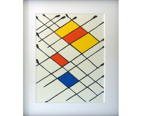 ALEXANDER CALDER, 'Damier', 1966, Lithograph in colours, Derrier le Miroir nº 156, 38cm x 27cm, framed and glazed.