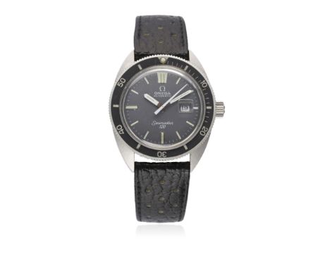 A LADIES "NOS" STAINLESS STEEL OMEGA SEAMASTER 120 WRIST WATCH CIRCA 1972, REF. 566.023&nbsp;
D: Grey dial with luminous mark