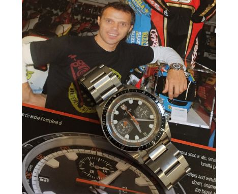 A UNIQUE GENTLEMAN&rsquo;S STAINLESS STEEL ROLEX TUDOR HERITAGE CHRONO BRACELET WATCH DATED 2010, REF. 70330N GIVEN TO FORMER