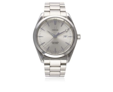 A&nbsp;GENTLEMAN'S&nbsp;STAINLESS STEEL OMEGA SEAMASTER AQUA TERRA BRACELET WATCH DATED 2007, REF. 25173000 WITH BOX &amp; PA