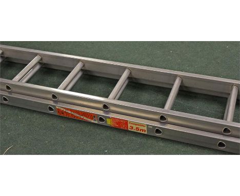 Extending aluminium ladder, 3.5m
