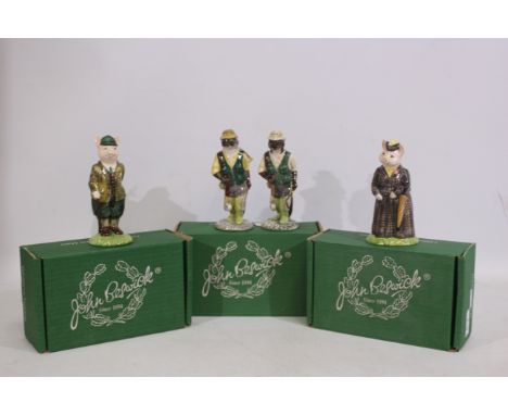Beswick - 4 x boxed limited edition Beswick ceramic figures - Lot includes a number 1897 of 2,000 'Gentleman Pig' figure. 2 x