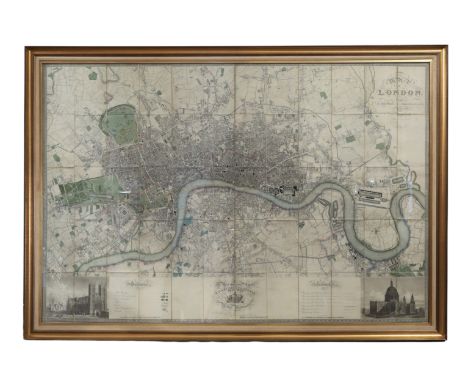 Greenwood, Charles and John, Map of London, An Actual Survey made in the Years 1824, 1825 & 1826, engraved by James & Josiah 