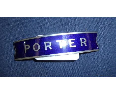 British Railways enamel Eastern Region fishtail Porters badge 