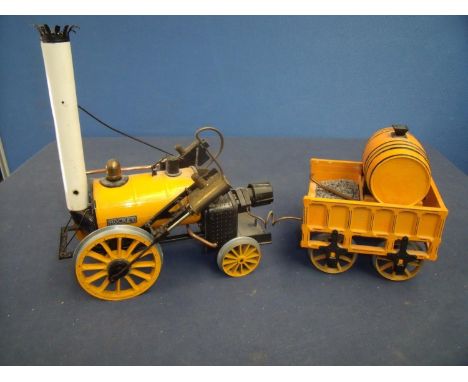 Scale live steam model of Stephenson's Rocket 