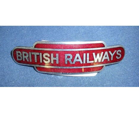 British Railways enamel Western Region totem enamel cap badge by Toye London 