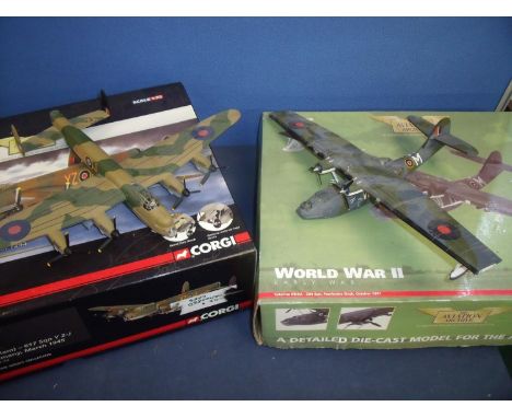 Boxed Corgi Limited Edition Aviation Archives Scale 1.72 AA32616 Lancaster B1 Day Bomber (Grand Slam) and a Early War Catalin