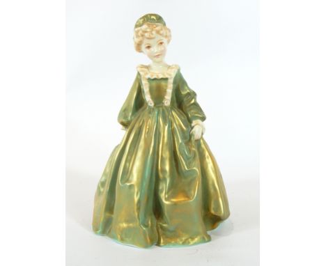 A Royal Worcester figure by F G Doughty 'Grandmother's Dress', No.3081, 17cm high 