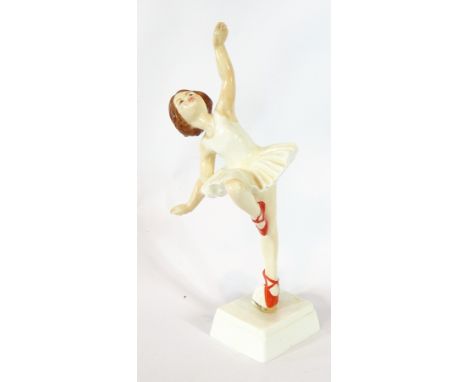 A Royal Worcester figure by F G Doughty 'Red Shoes', 23cm high 