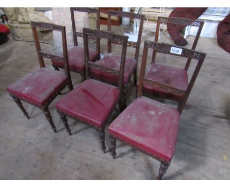  Sale Item:    6 MAHOGANY D R CHAIRS   Vat Status:   No Vat   Buyers Premium:  This lot is subject to a Buyers Premium of 15%