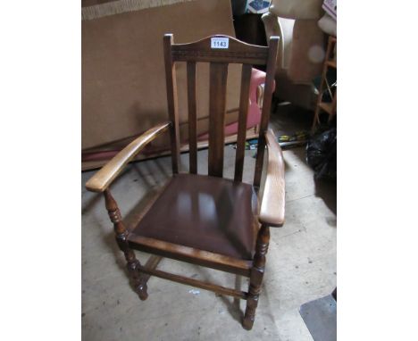 Sale Item:    OAK CARVER CHAIR   Vat Status:   No Vat   Buyers Premium:  This lot is subject to a Buyers Premium of 15% + Va