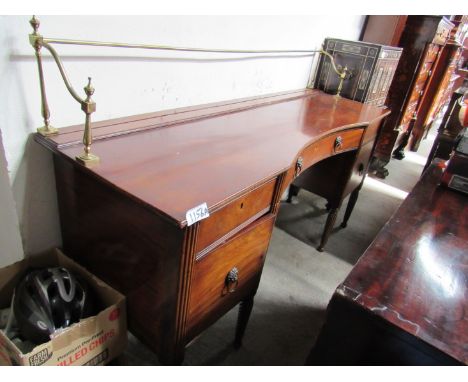  Sale Item:    MAHOGANY REGENCY SIDEBOARD C/W BRASS RAIL  Vat Status:   No Vat   Buyers Premium:  This lot is subject to a Bu