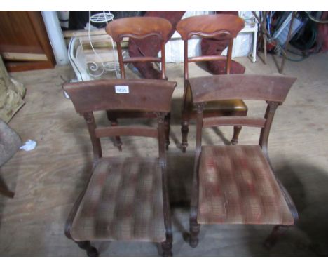  Sale Item:    4 ODD DINING CHAIRS   Vat Status:   No Vat   Buyers Premium:  This lot is subject to a Buyers Premium of 15% +