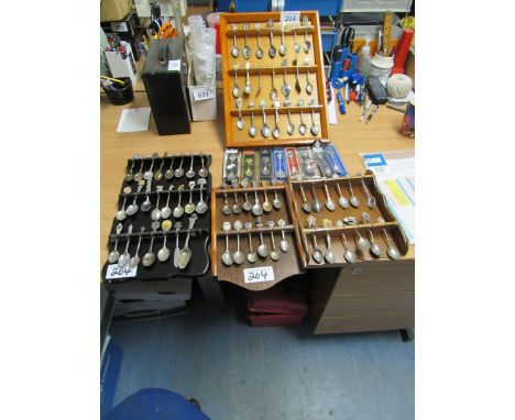  Sale Item:    SELECTION 76 TEASPOONS ETC & RACKS (AF)  Vat Status:   No Vat   Buyers Premium:  This lot is subject to a Buye